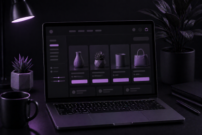 Starter Onlineshop Mockup – einfache E-Commerce-Lösung für Einsteiger Mockup eines Starter-Onlineshops für Einsteiger