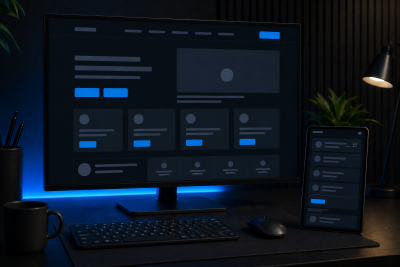Starter Website Mockup auf modernen Geräten