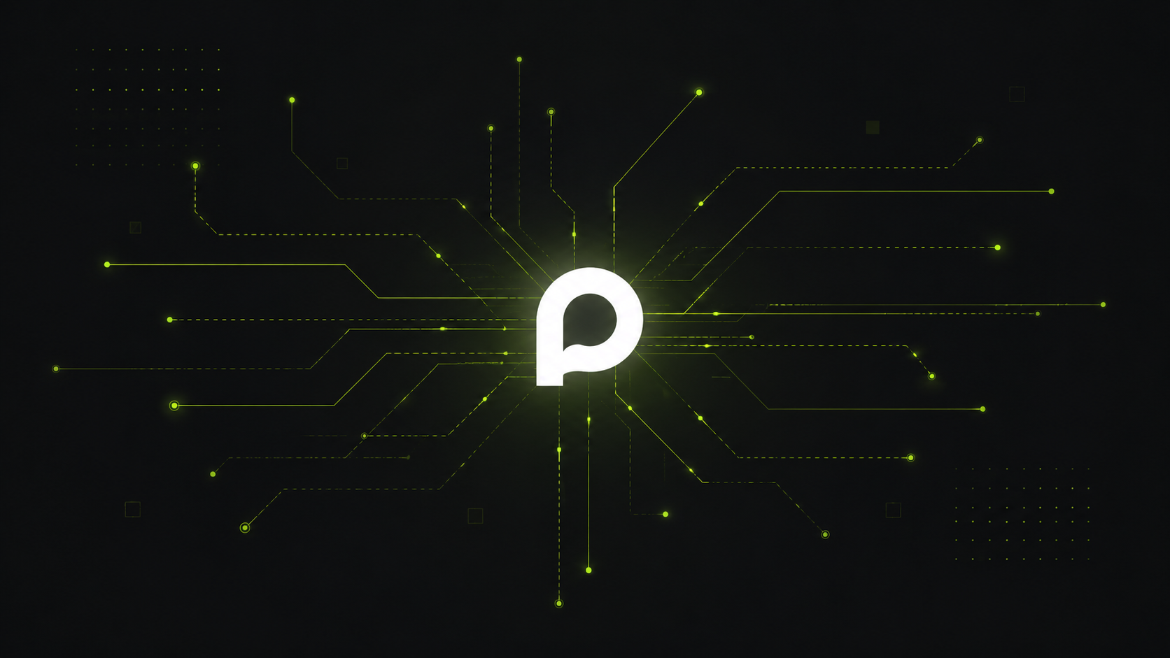 Logo von PCSG-Symbol mit Datenfluss.