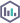 Sechseckiges Symbol mit vier Balken eines Diagramms.