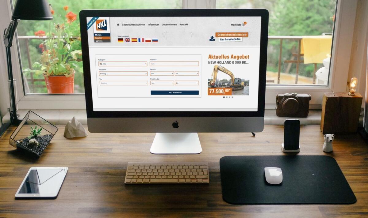 HKL Used – Website Screenshot der Website von HKL Used.