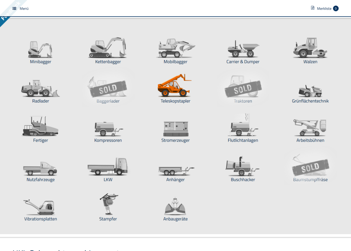 HKL Used – Website Screenshot der Website von HKL Used.