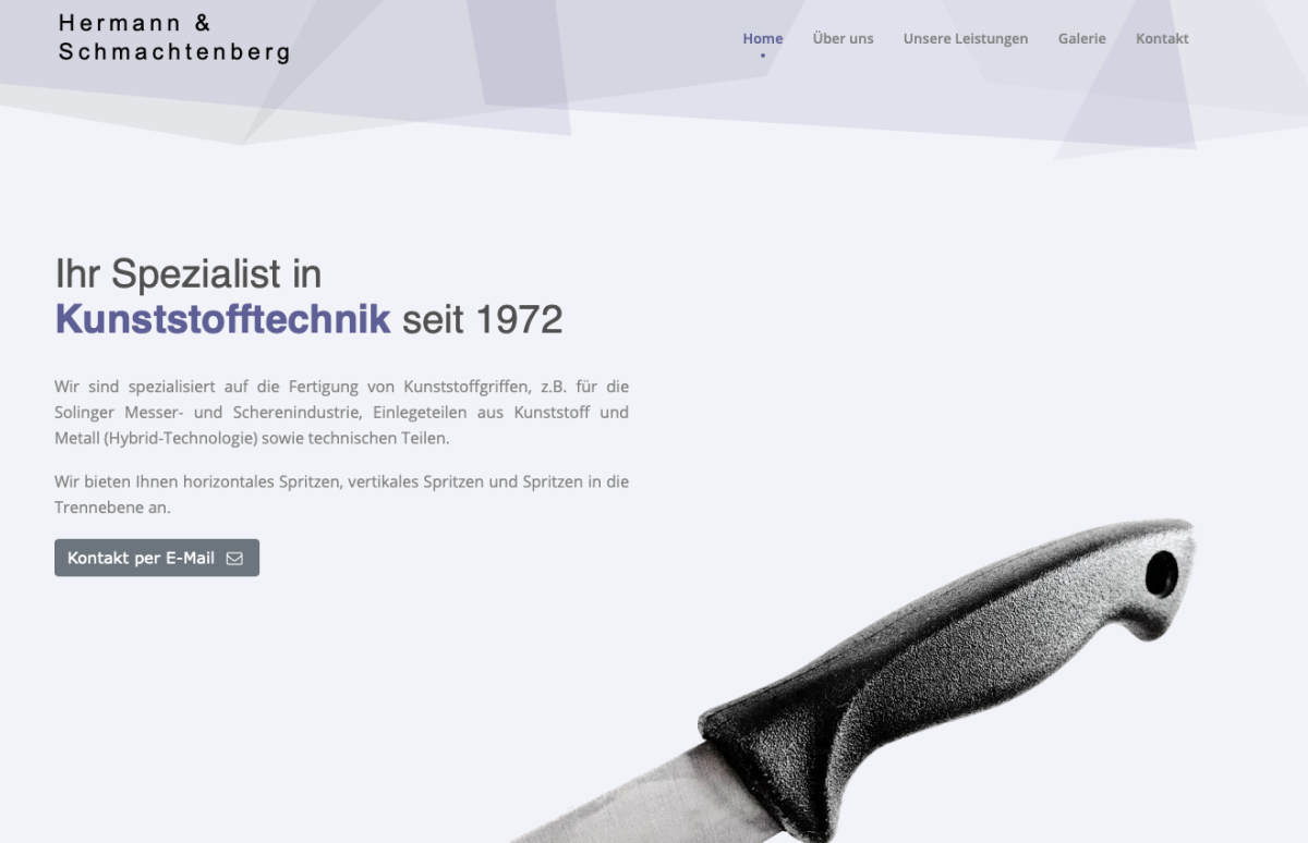 Screenshot der Website von Hermann Schmachtenberg.