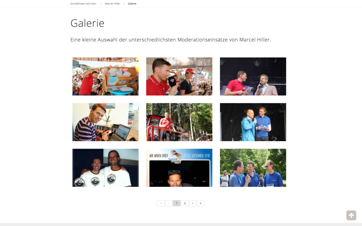 Galerie auf der Website von Marcel Hiller.