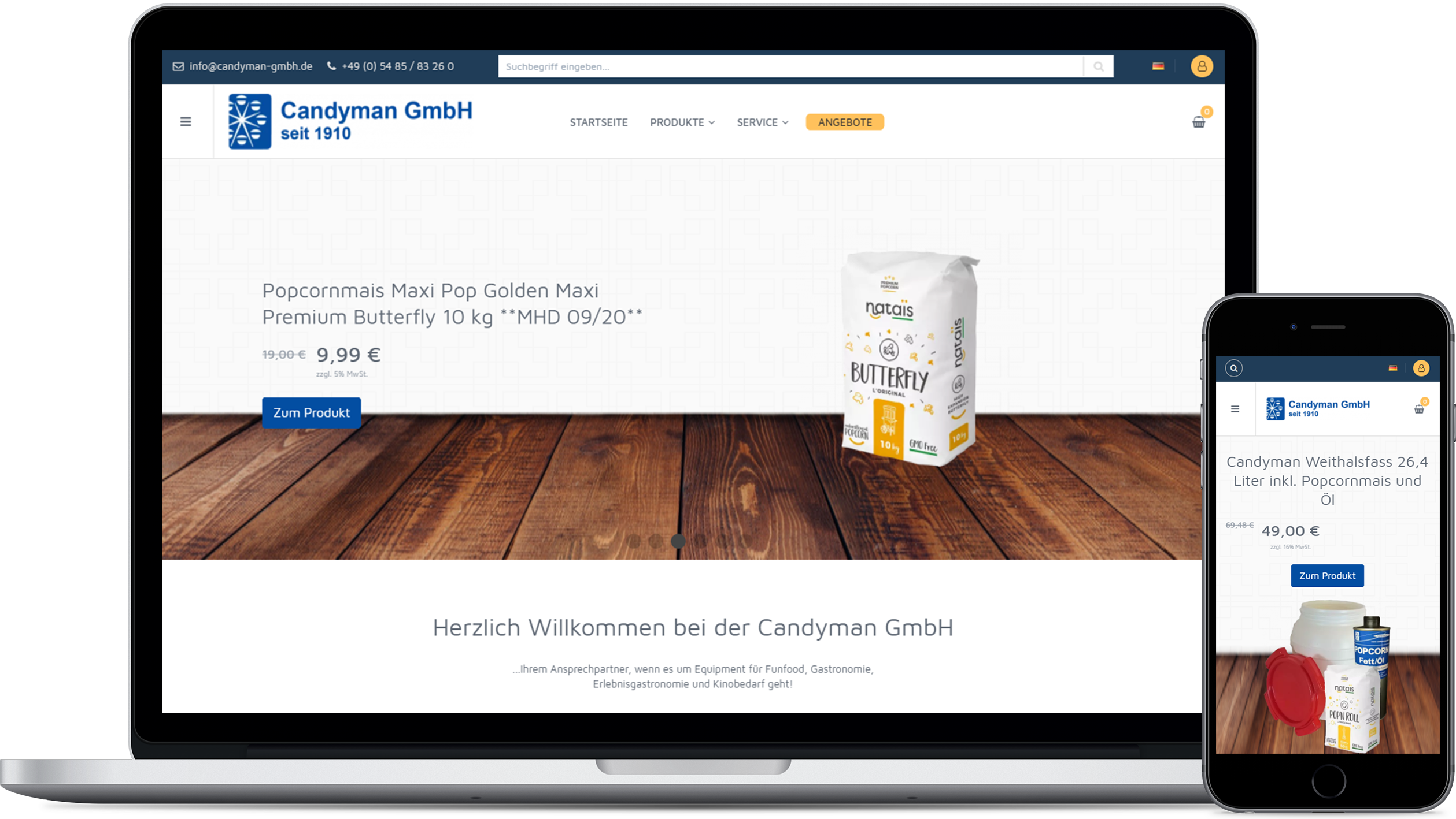 Candyman GmbH Online Shop - Equipment für Funfood und Gastronomie Candyman GmbH Online Shop - Equipment für Funfood und Gastronomie