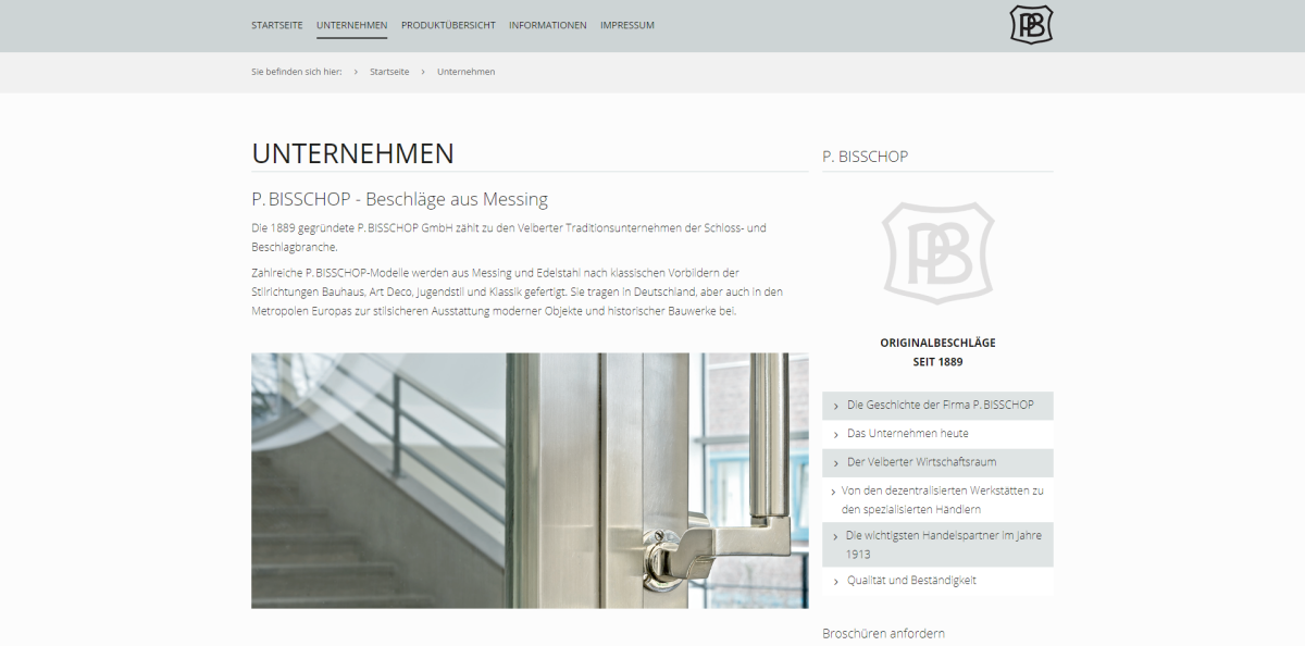 Über-uns-Seite von P. Bisschop.