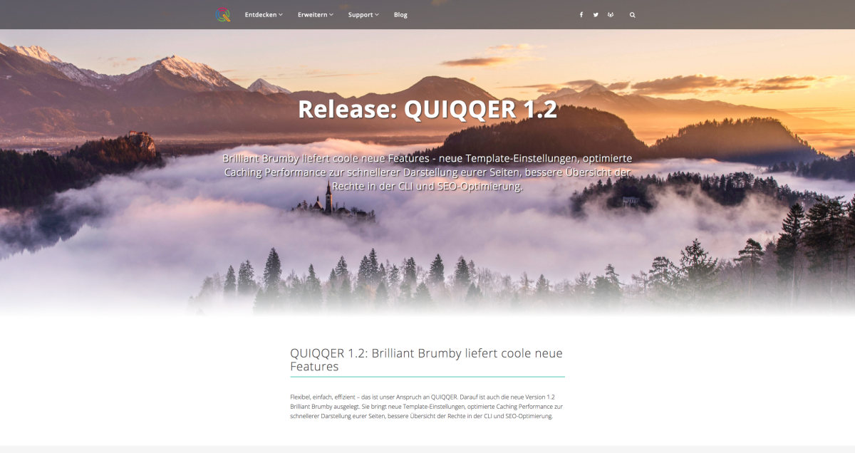 QUIQQER – Aktuelles Aktuelles auf der Website von QUIQQER.