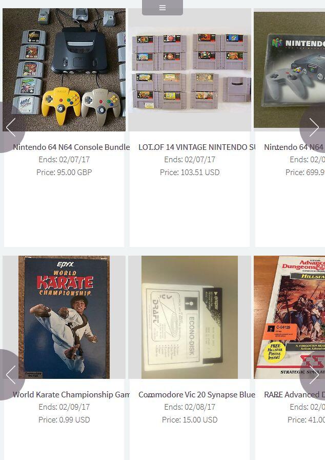 Retrodeals – Startseite Mobile Ansicht der Website von Retrodeals.