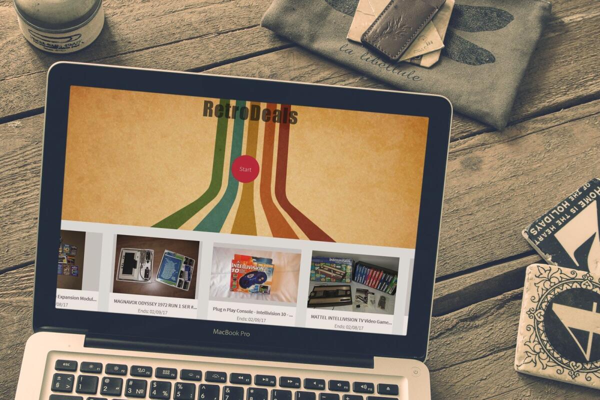Retrodeals – Website Screenshot der Website von Retrodeals.