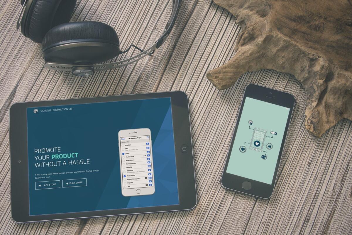 Screenshot der Website von Startup Promotion List.