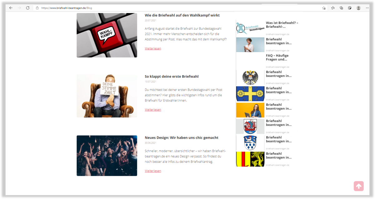 Briefwahl beantragen – Aktuelles Aktuelles auf der Website von Briefwahl beantragen.